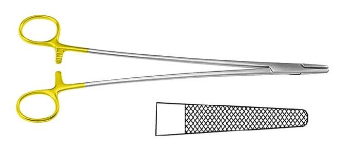 TC MASSON Голкотримач; прямий; із зубчиками; 27,0см. Tontarra Medizintechnik GmbH
